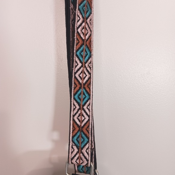 Steve Madden Embroidered Floral Celestial Boho Bucket Crossbody Bag - Picture 8 of 12